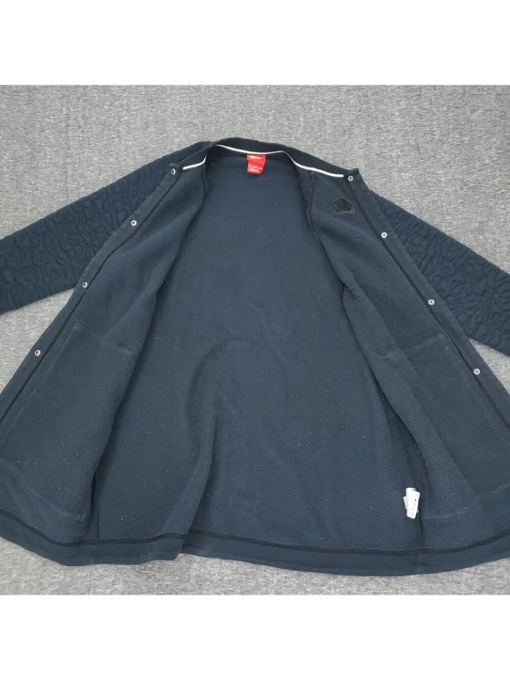 Nike Sportswear Rally Jacket Womens Small Black Snap Quilted Coat 841650 Vtg